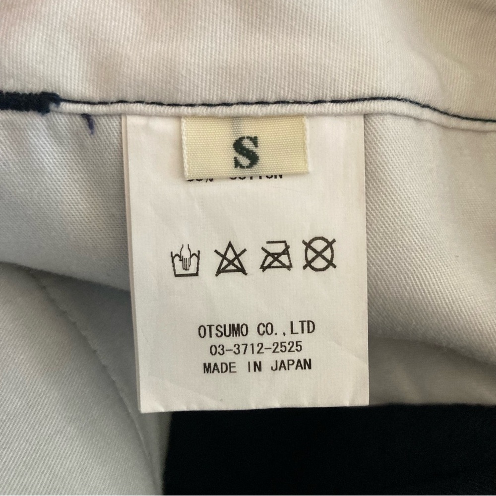 Human Made X Cactus Plant Flea Market Navy Cropped Work Pant Shorts Sz S 30 - Picture 7 of 8